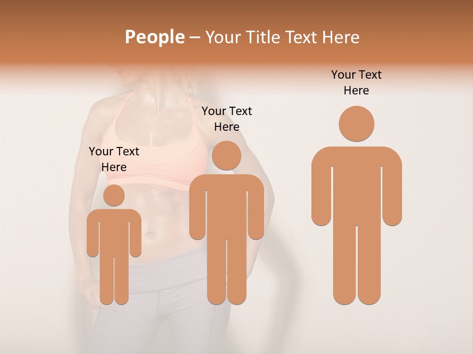 Abs Gym Woman PowerPoint Template