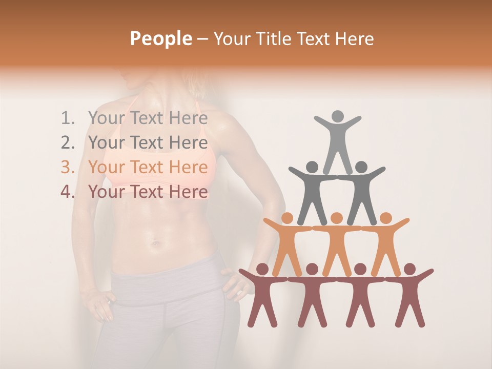Abs Gym Woman PowerPoint Template