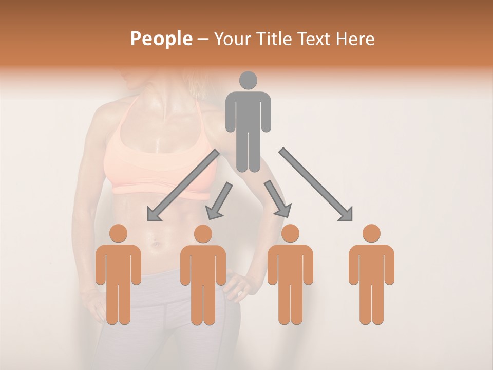 Abs Gym Woman PowerPoint Template