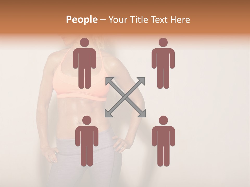 Abs Gym Woman PowerPoint Template