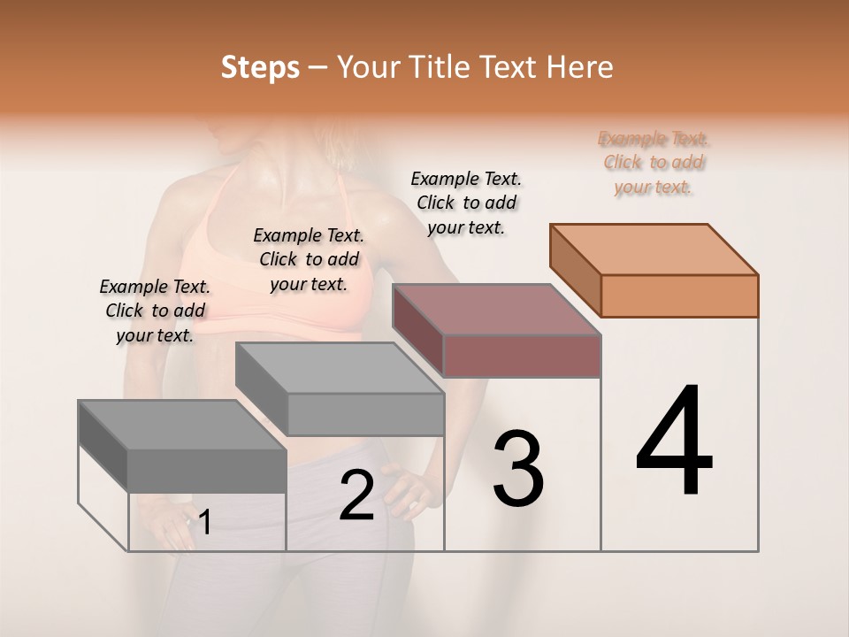 Abs Gym Woman PowerPoint Template