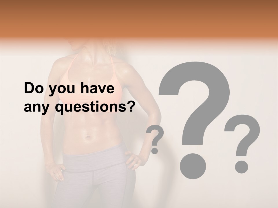 Abs Gym Woman PowerPoint Template