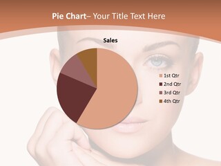 Caucasian One Person Touch PowerPoint Template