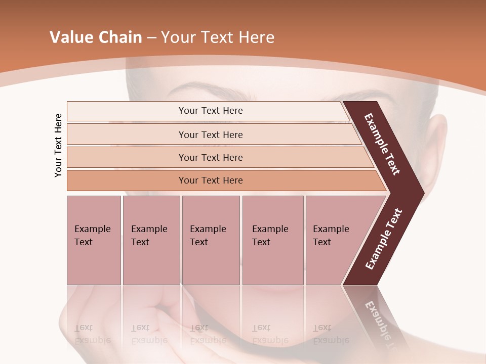 Caucasian One Person Touch PowerPoint Template