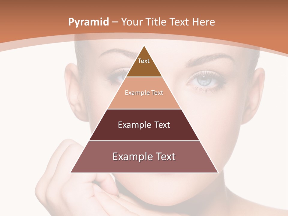 Caucasian One Person Touch PowerPoint Template