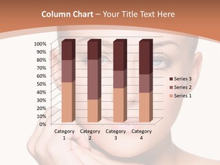 Caucasian One Person Touch PowerPoint Template