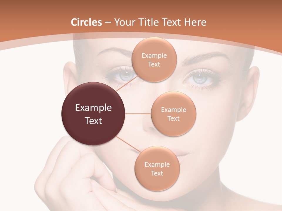 Caucasian One Person Touch PowerPoint Template