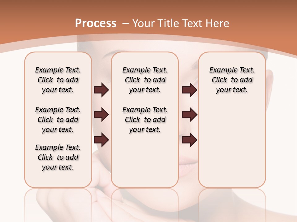 Caucasian One Person Touch PowerPoint Template