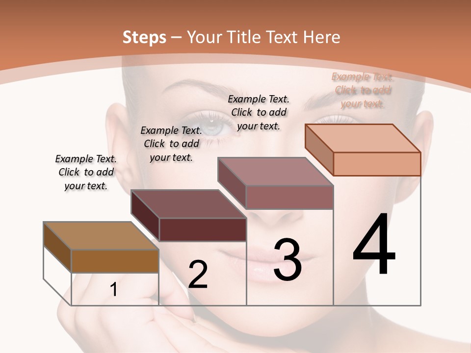 Caucasian One Person Touch PowerPoint Template