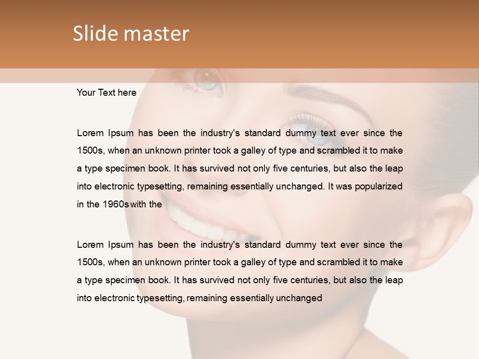 Smile Female Care PowerPoint Template