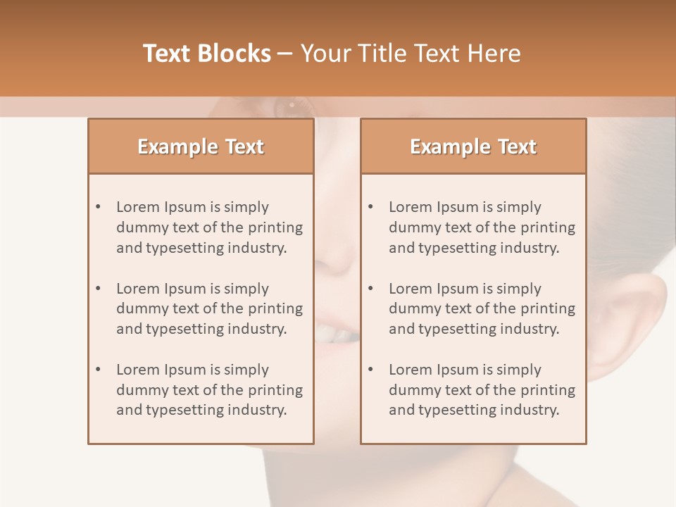 Smile Female Care PowerPoint Template