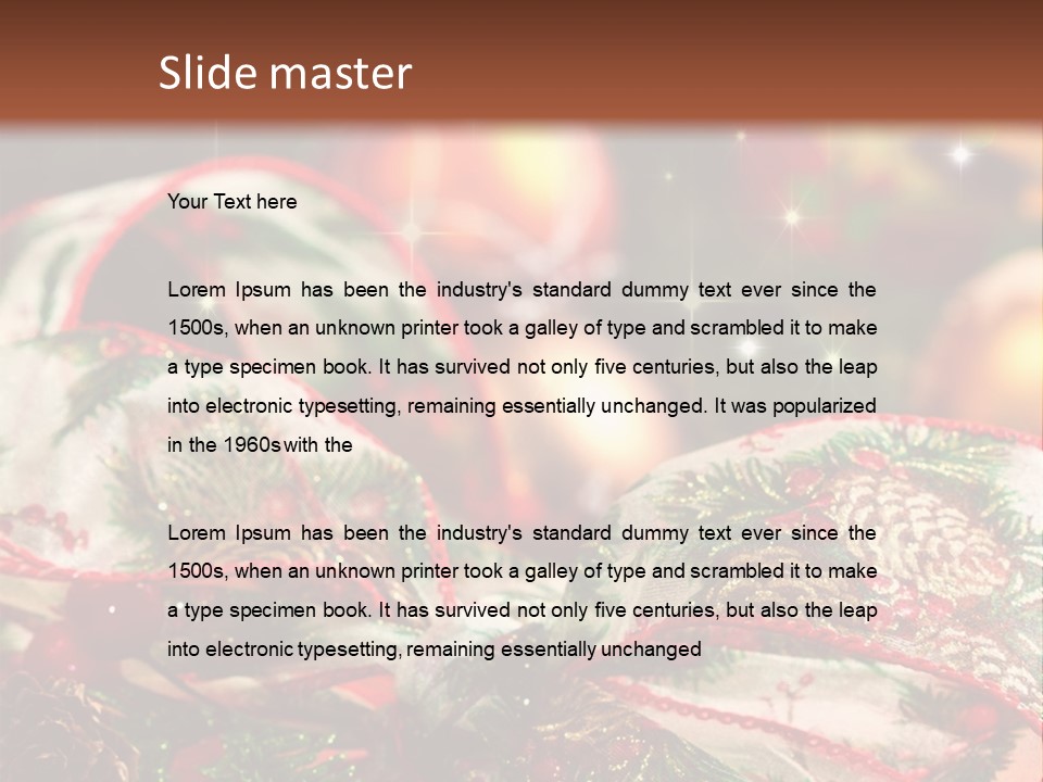 Christmas Gift Gift Box PowerPoint Template