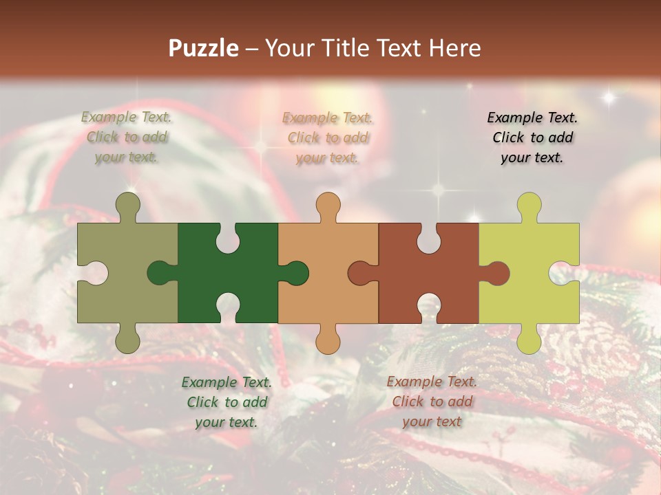 Christmas Gift Gift Box PowerPoint Template