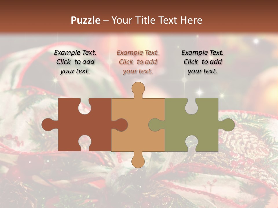 Christmas Gift Gift Box PowerPoint Template