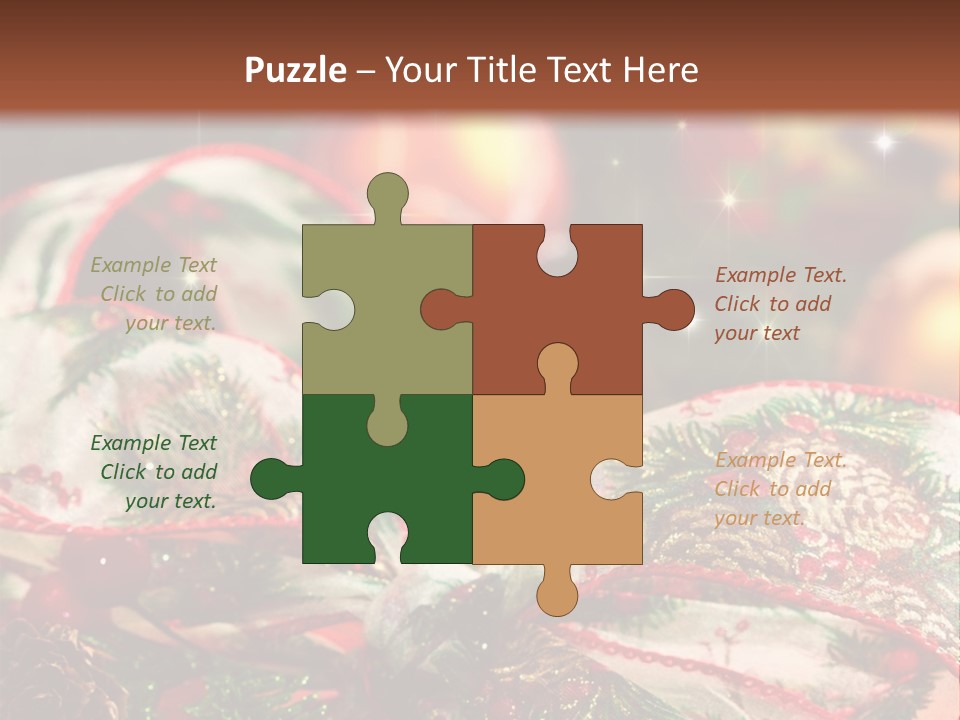 Christmas Gift Gift Box PowerPoint Template