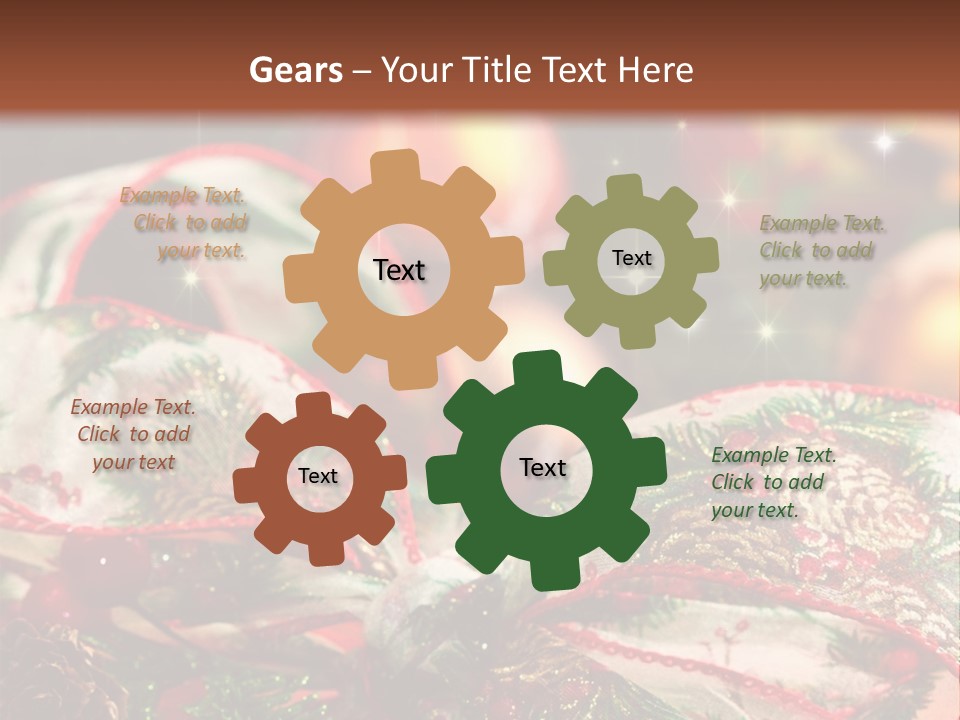 Christmas Gift Gift Box PowerPoint Template