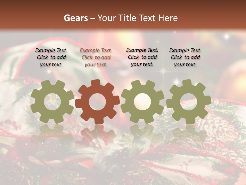 Christmas Gift Gift Box PowerPoint Template
