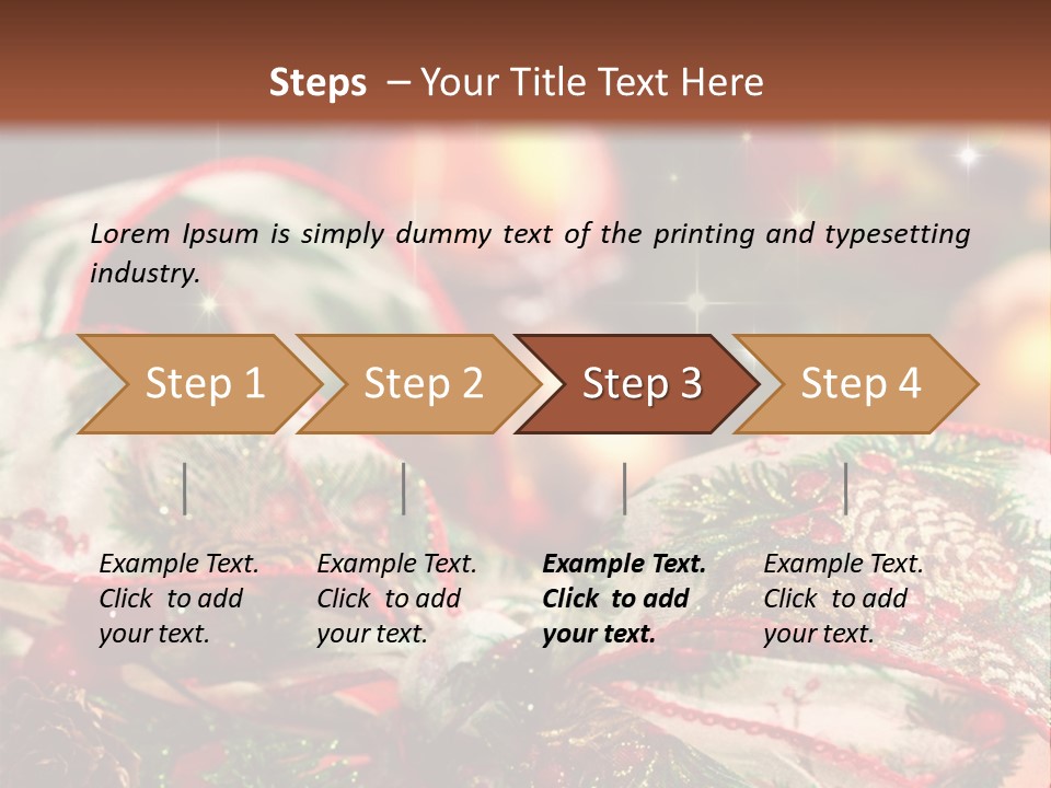 Christmas Gift Gift Box PowerPoint Template