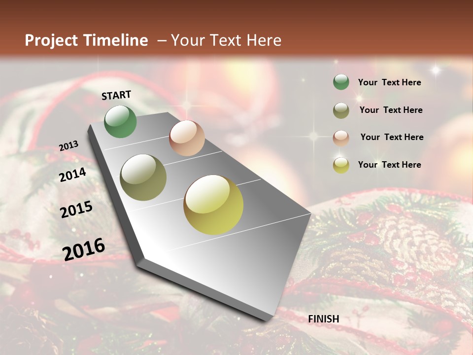 Christmas Gift Gift Box PowerPoint Template