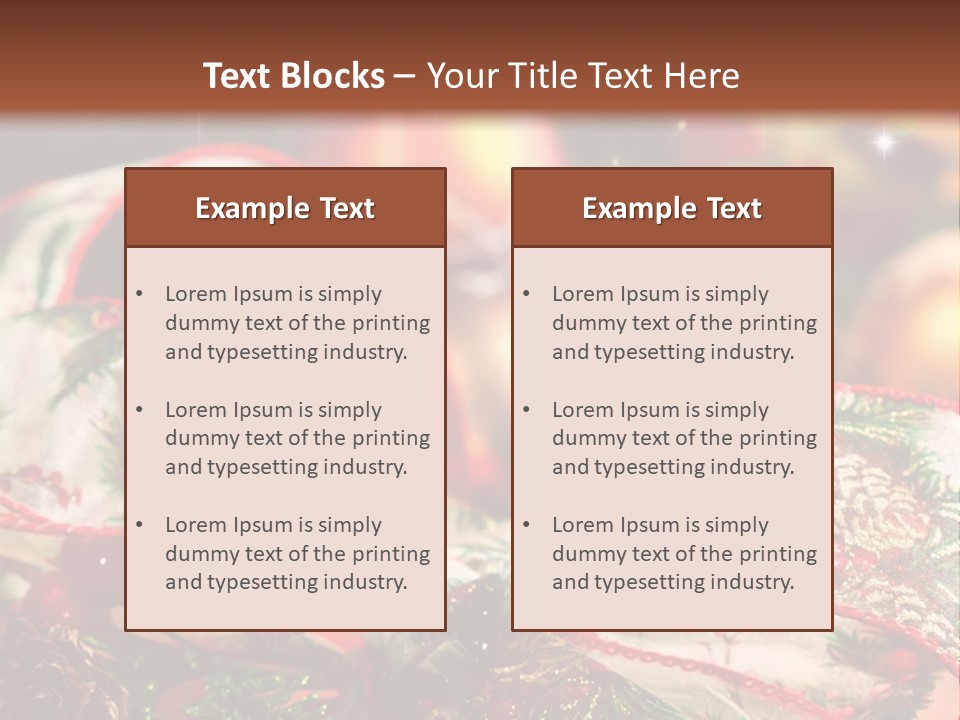 Christmas Gift Gift Box PowerPoint Template