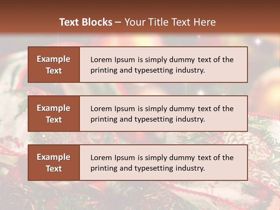 Christmas Gift Gift Box PowerPoint Template