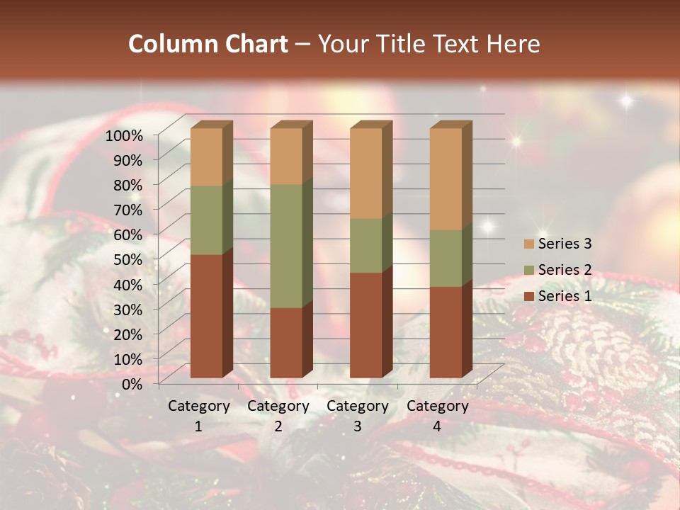 Christmas Gift Gift Box PowerPoint Template