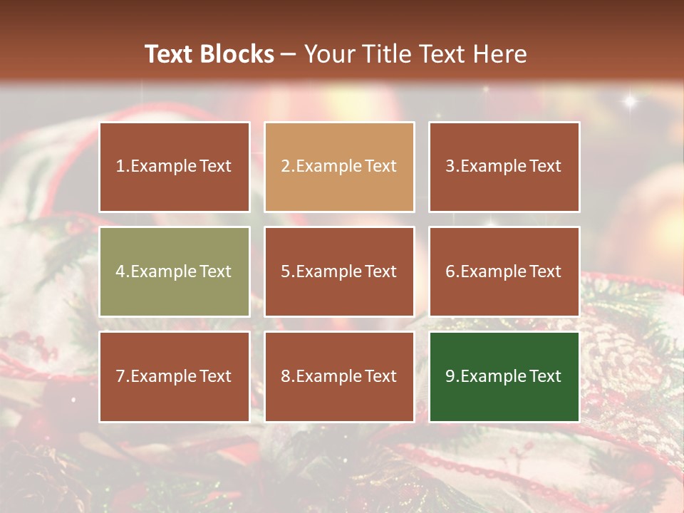 Christmas Gift Gift Box PowerPoint Template