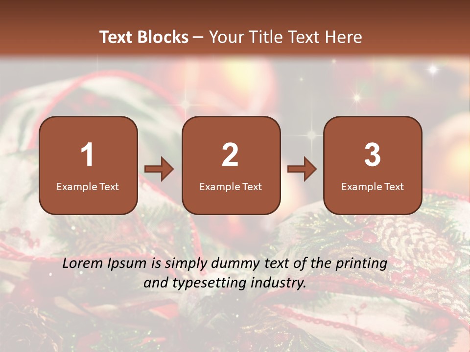 Christmas Gift Gift Box PowerPoint Template