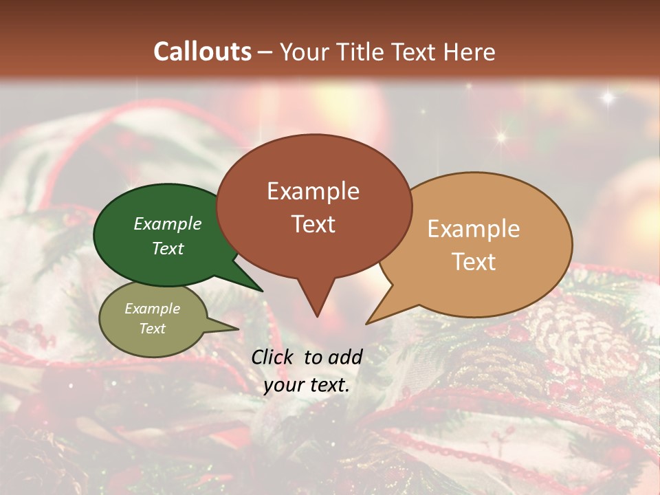 Christmas Gift Gift Box PowerPoint Template