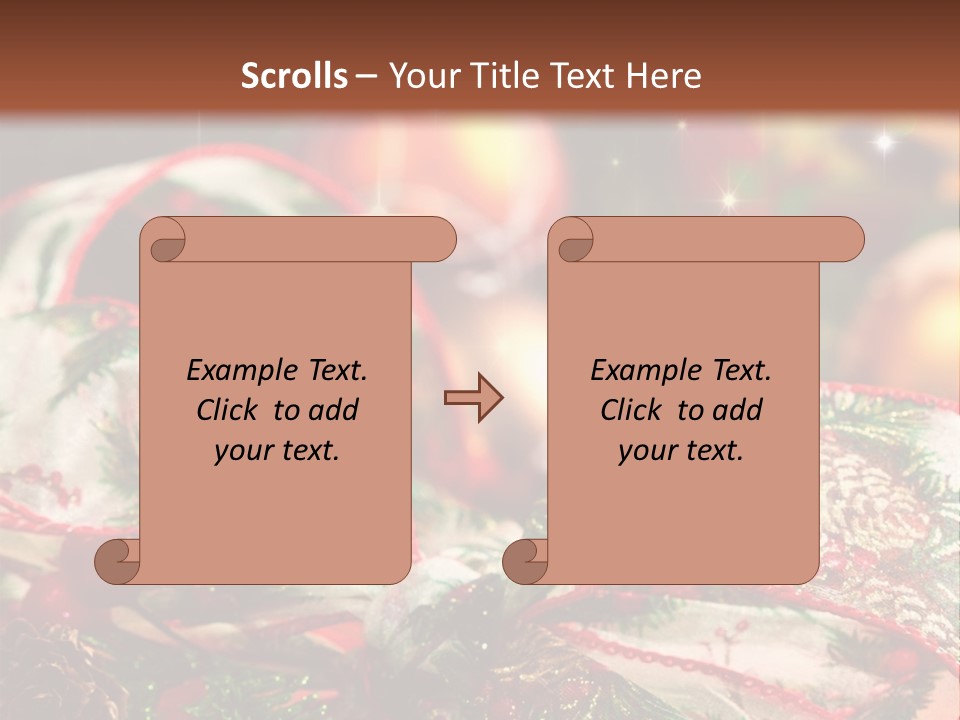 Christmas Gift Gift Box PowerPoint Template