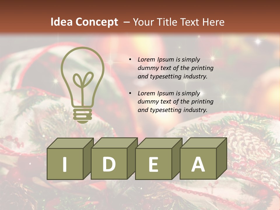 Christmas Gift Gift Box PowerPoint Template