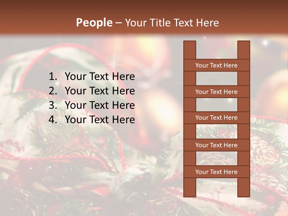 Christmas Gift Gift Box PowerPoint Template