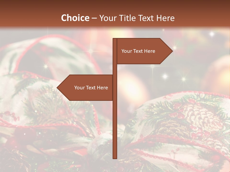 Christmas Gift Gift Box PowerPoint Template