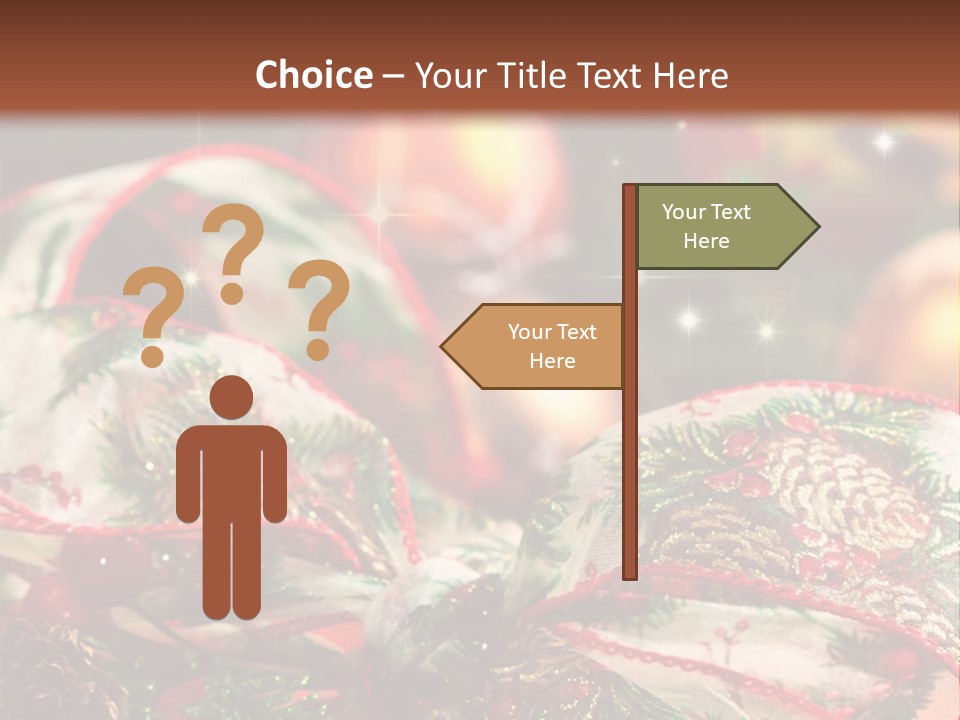 Christmas Gift Gift Box PowerPoint Template