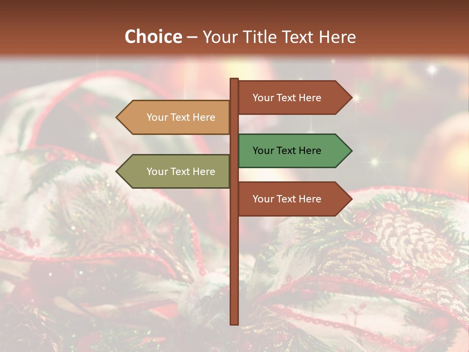 Christmas Gift Gift Box PowerPoint Template