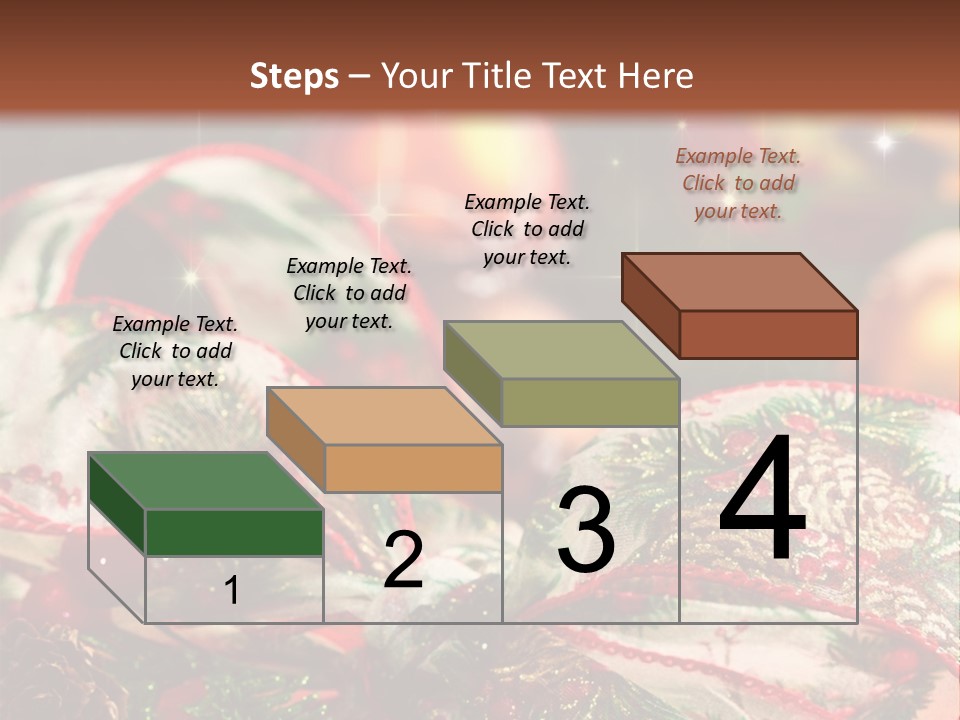 Christmas Gift Gift Box PowerPoint Template