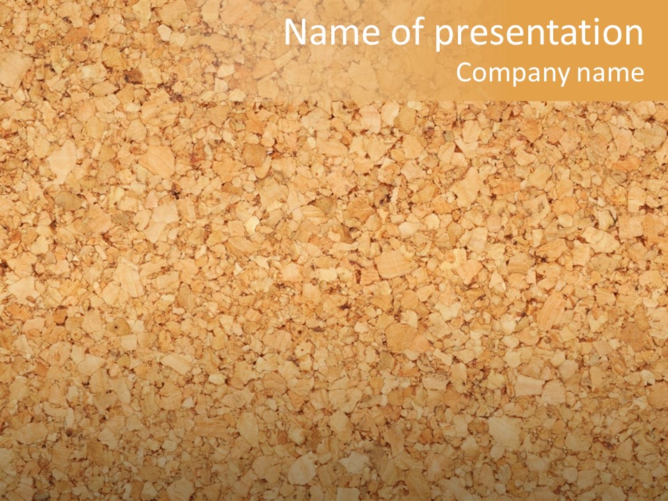 A Brown And Yellow Background With A Name Of Presentation PowerPoint Template