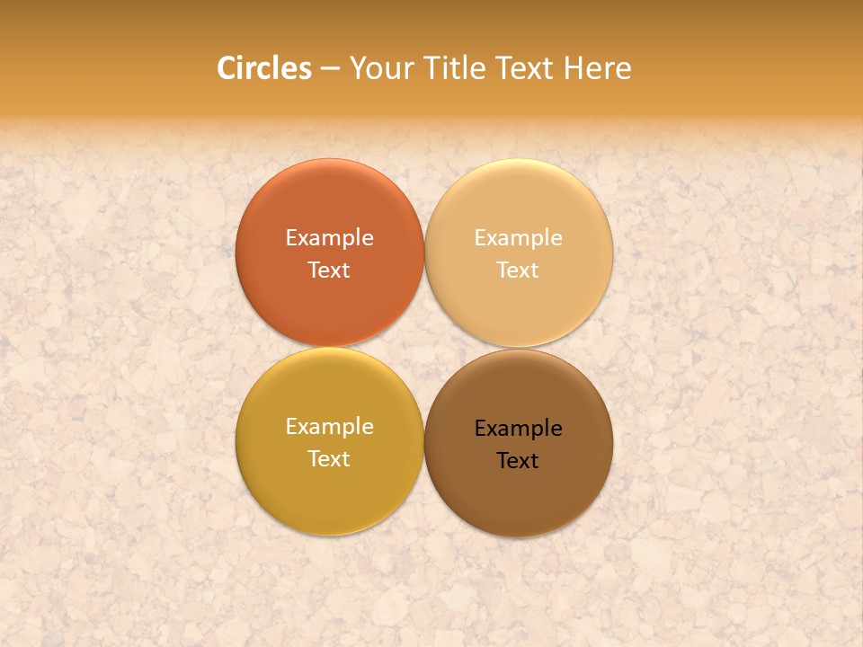 A Brown And Yellow Background With A Name Of Presentation PowerPoint Template