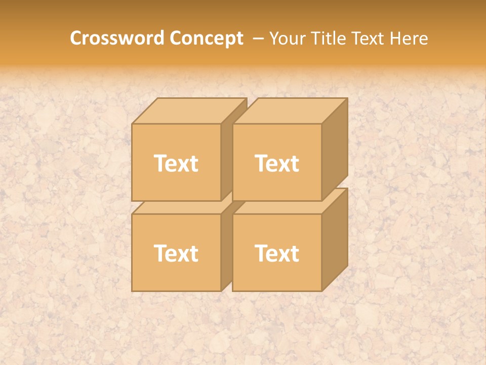 A Brown And Yellow Background With A Name Of Presentation PowerPoint Template