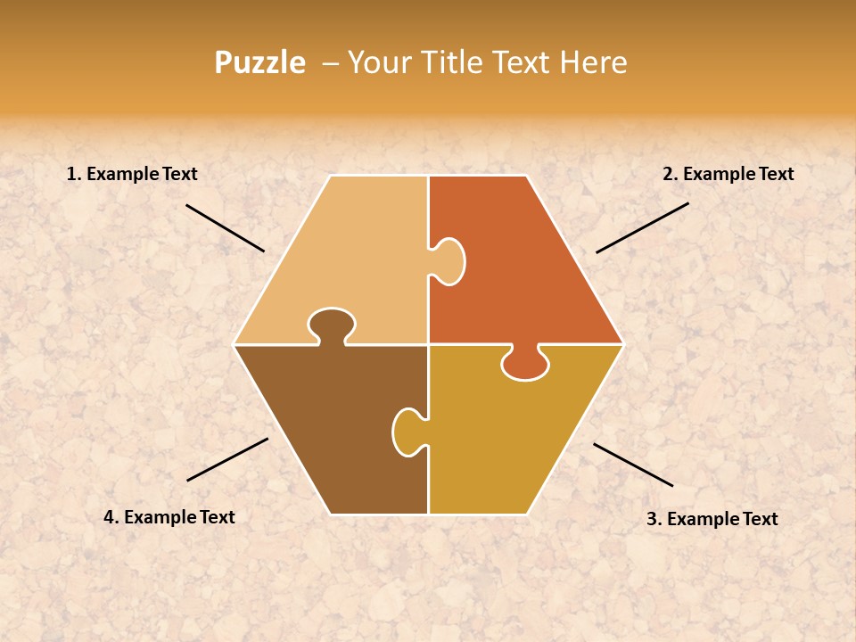 A Brown And Yellow Background With A Name Of Presentation PowerPoint Template