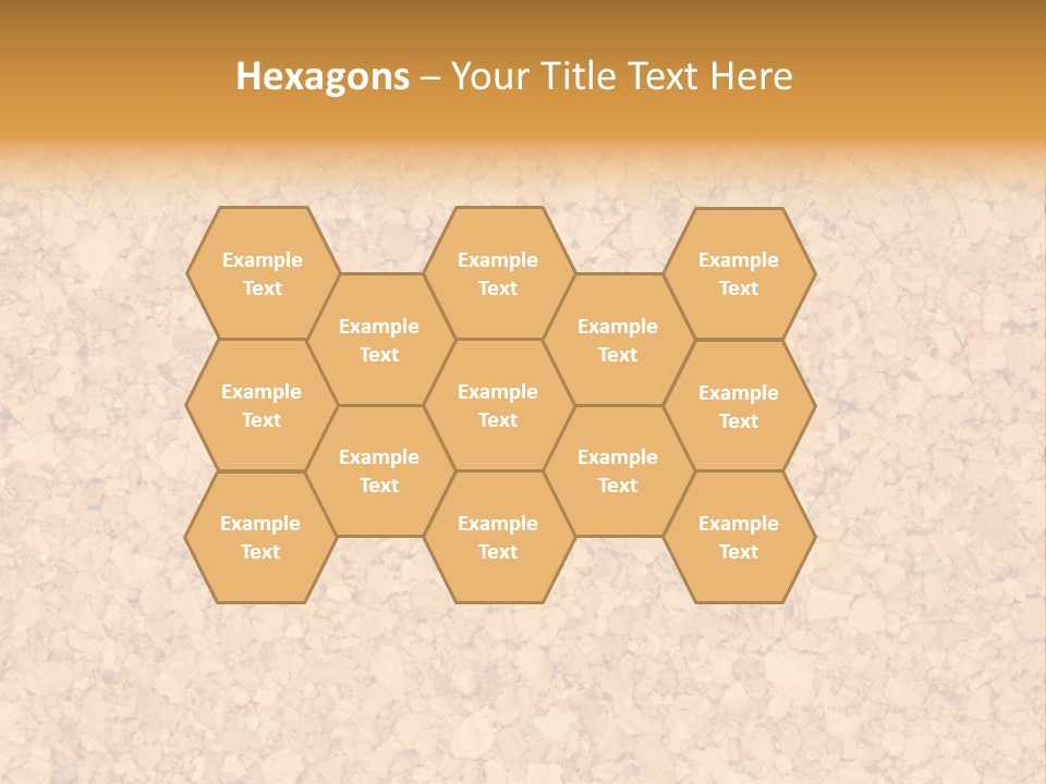 A Brown And Yellow Background With A Name Of Presentation PowerPoint Template