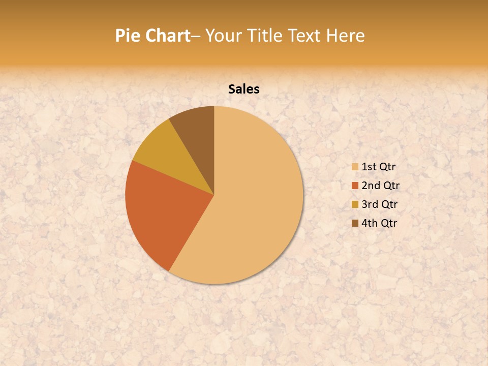 A Brown And Yellow Background With A Name Of Presentation PowerPoint Template