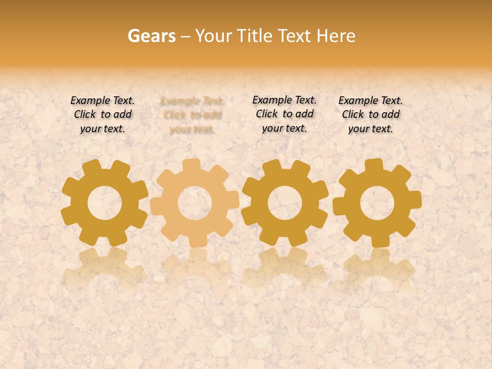 A Brown And Yellow Background With A Name Of Presentation PowerPoint Template