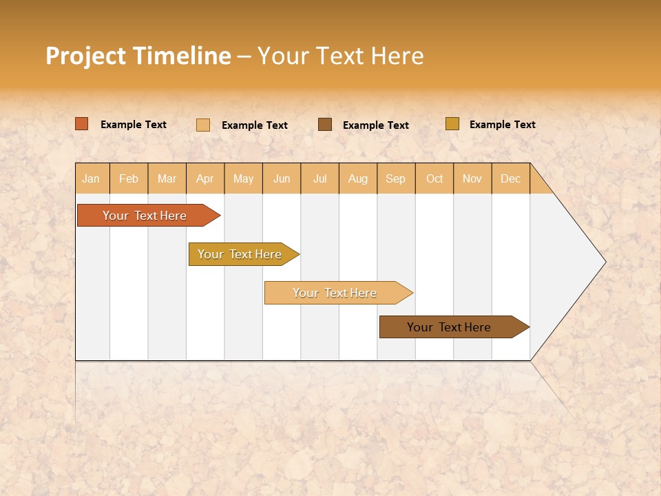 A Brown And Yellow Background With A Name Of Presentation PowerPoint Template