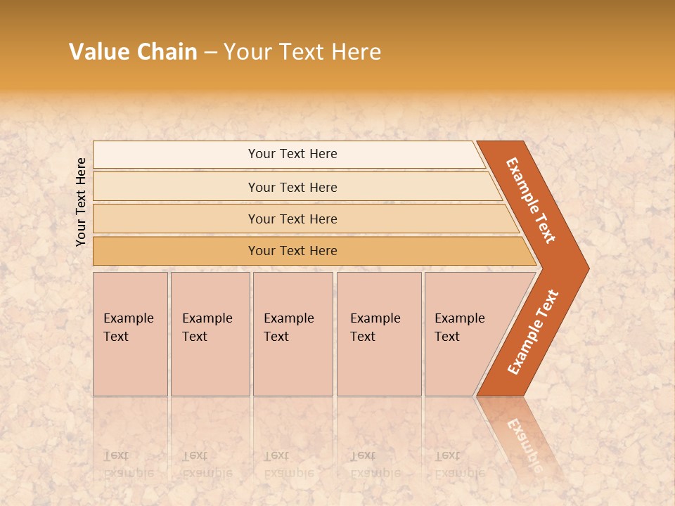A Brown And Yellow Background With A Name Of Presentation PowerPoint Template