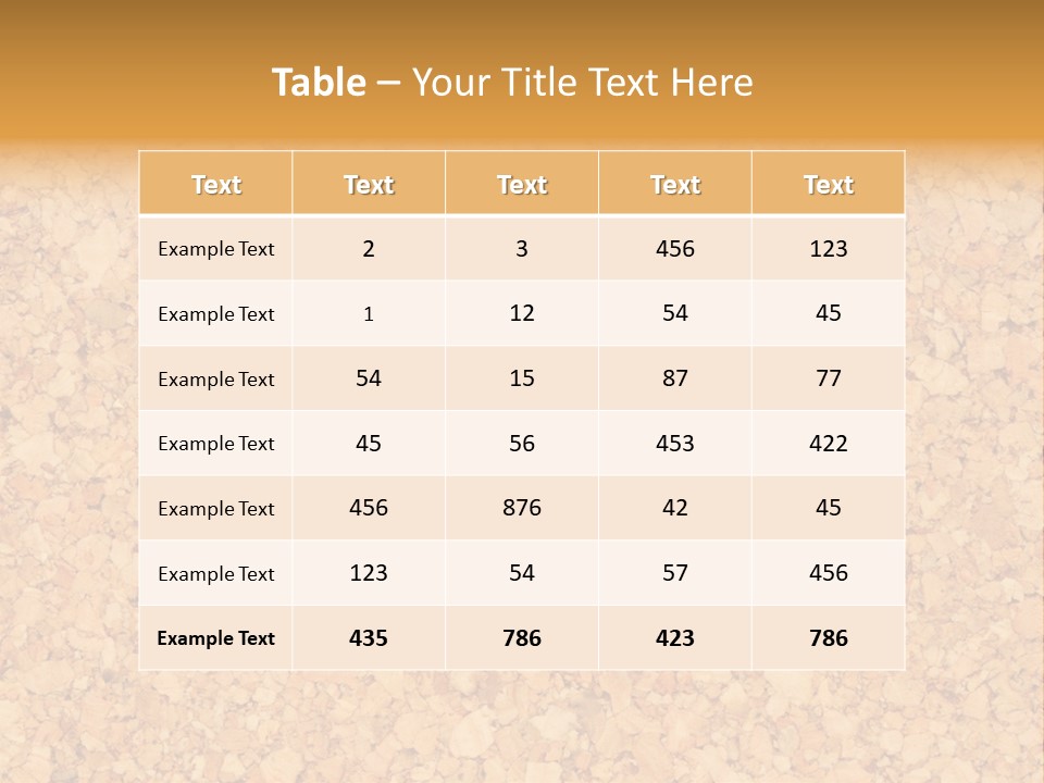 A Brown And Yellow Background With A Name Of Presentation PowerPoint Template