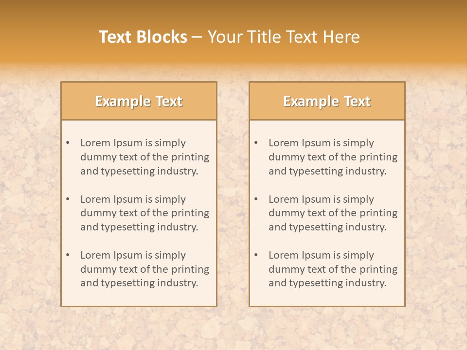 A Brown And Yellow Background With A Name Of Presentation PowerPoint Template