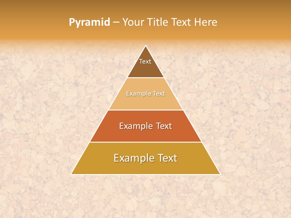 A Brown And Yellow Background With A Name Of Presentation PowerPoint Template