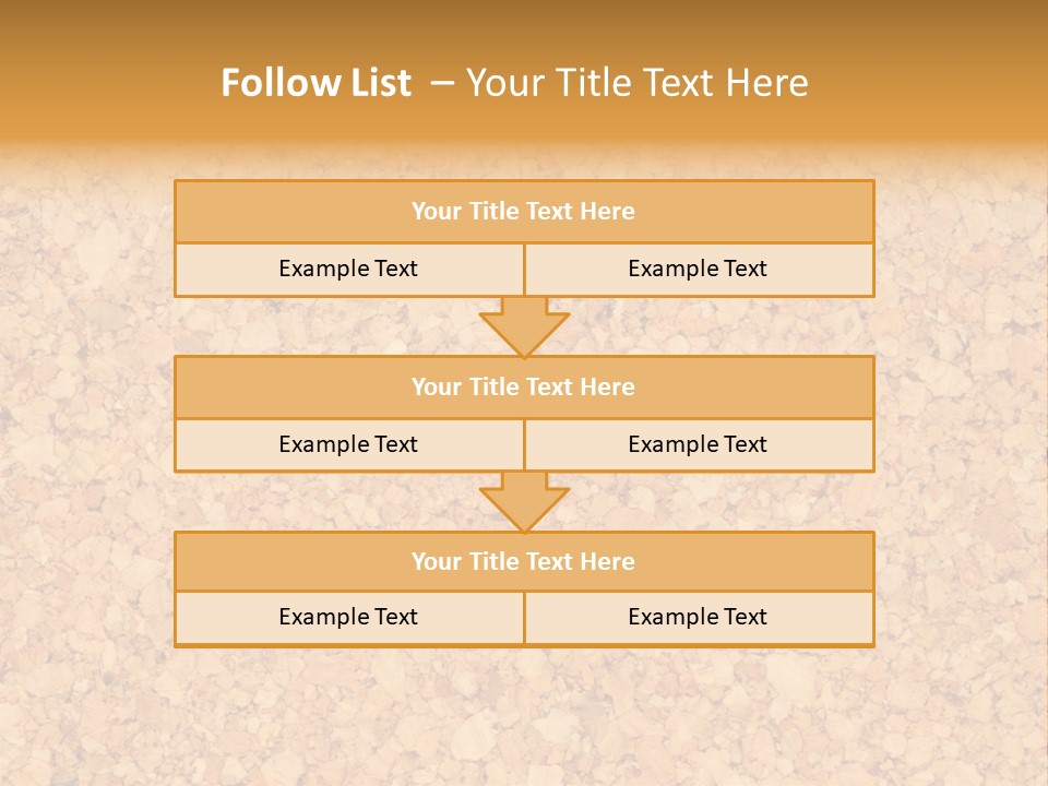 A Brown And Yellow Background With A Name Of Presentation PowerPoint Template
