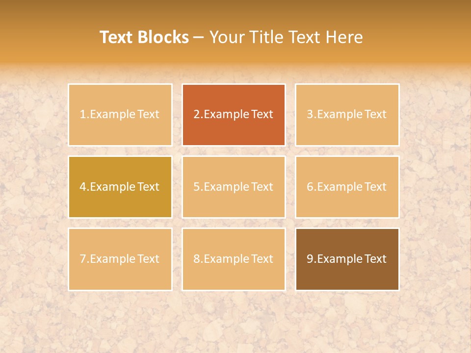 A Brown And Yellow Background With A Name Of Presentation PowerPoint Template